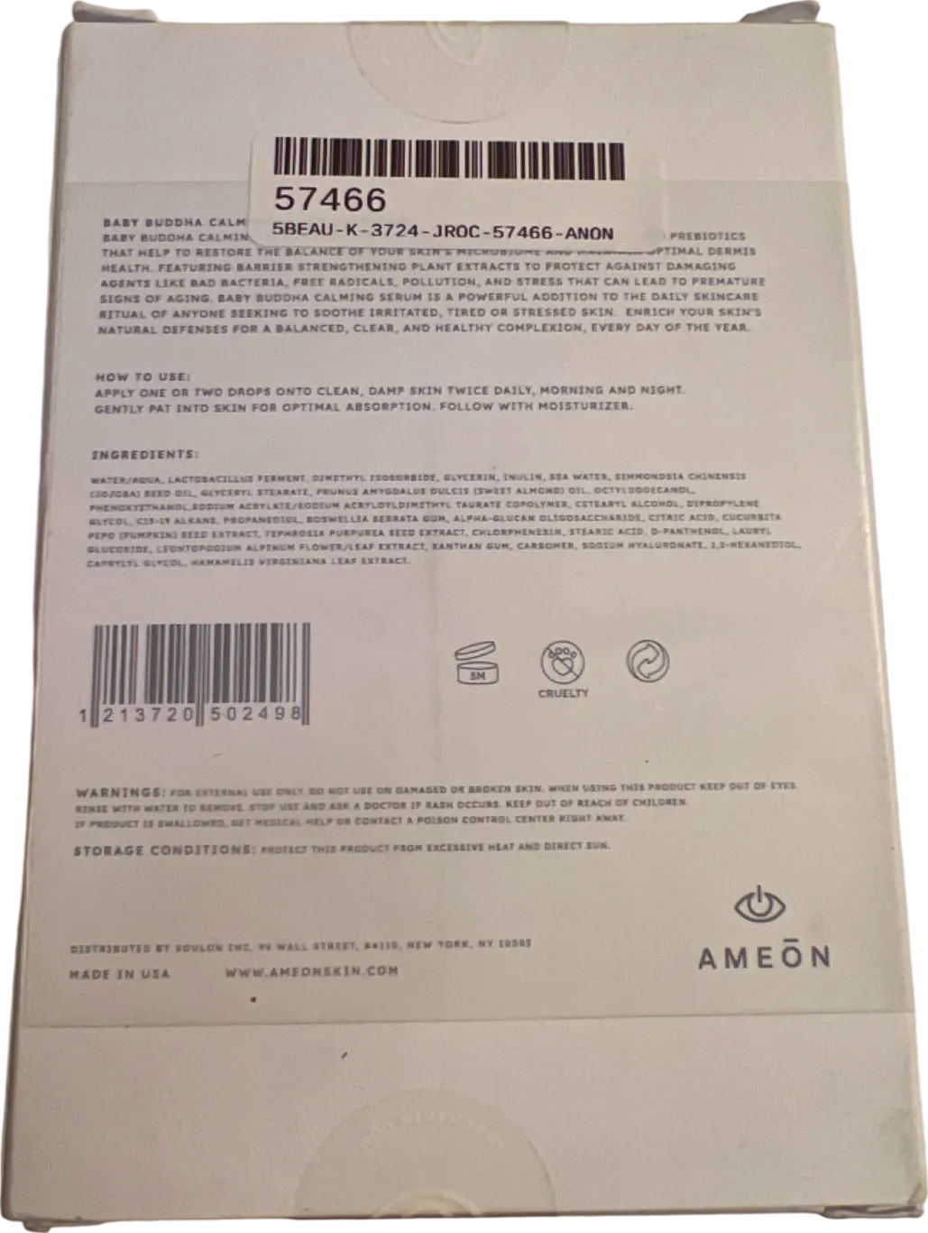 Ameon Baby Buddha Calming Serum 30 ml