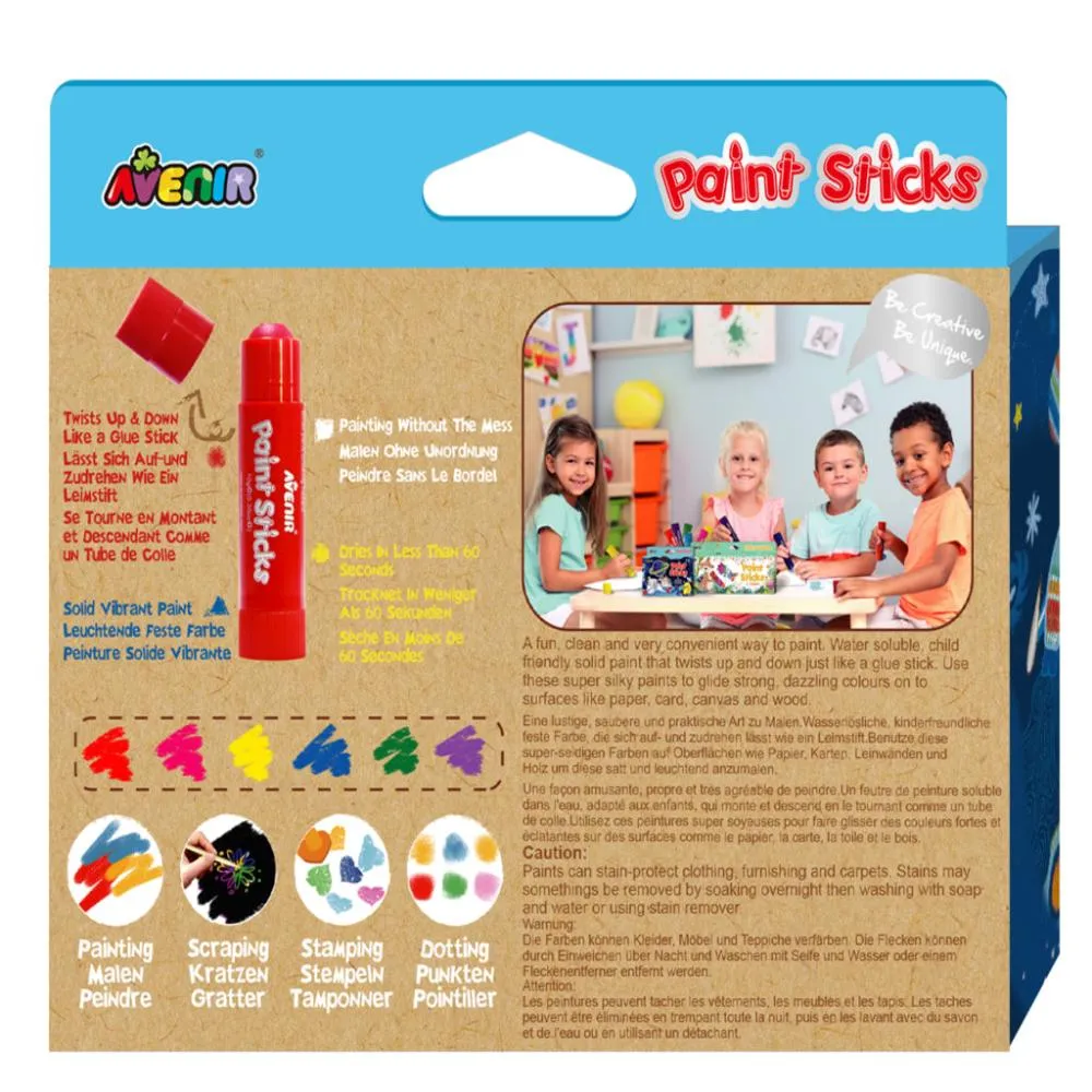 Avenir Paint Sticks - 6 Colors