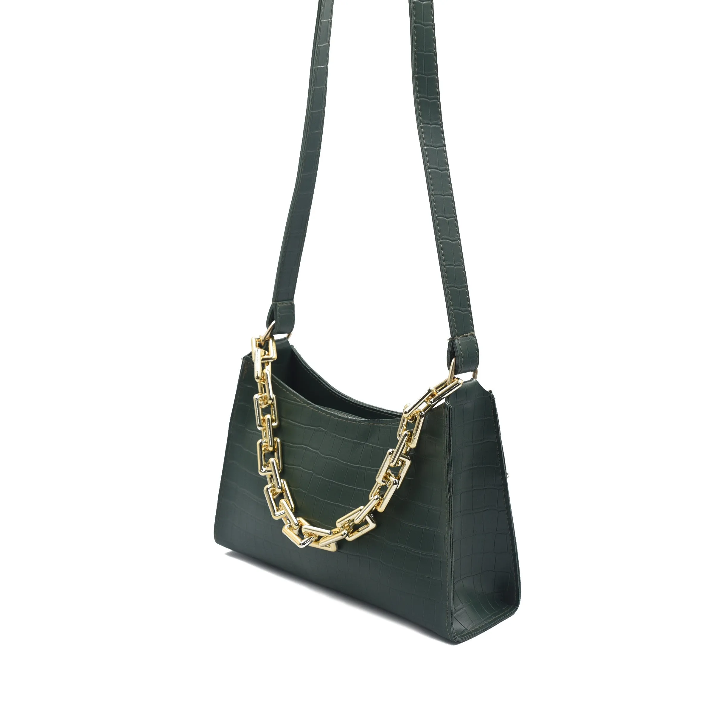 Belle Chic Convertible Handbag - Green