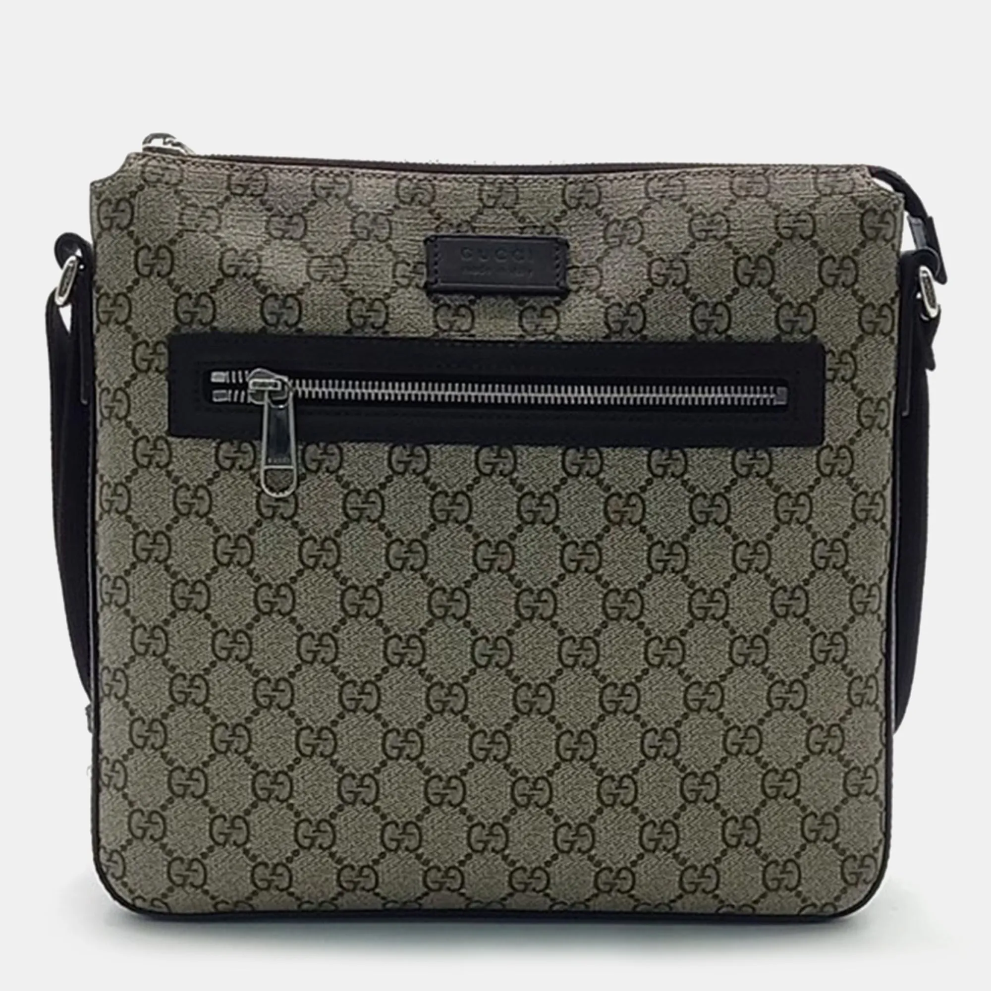 Brown GG Canvas crossbody bag