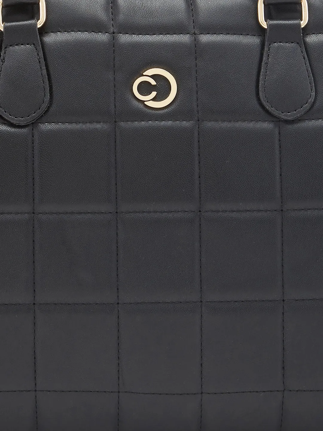 Caprese Braxton Quilted Laptop Sleeve Medium Black