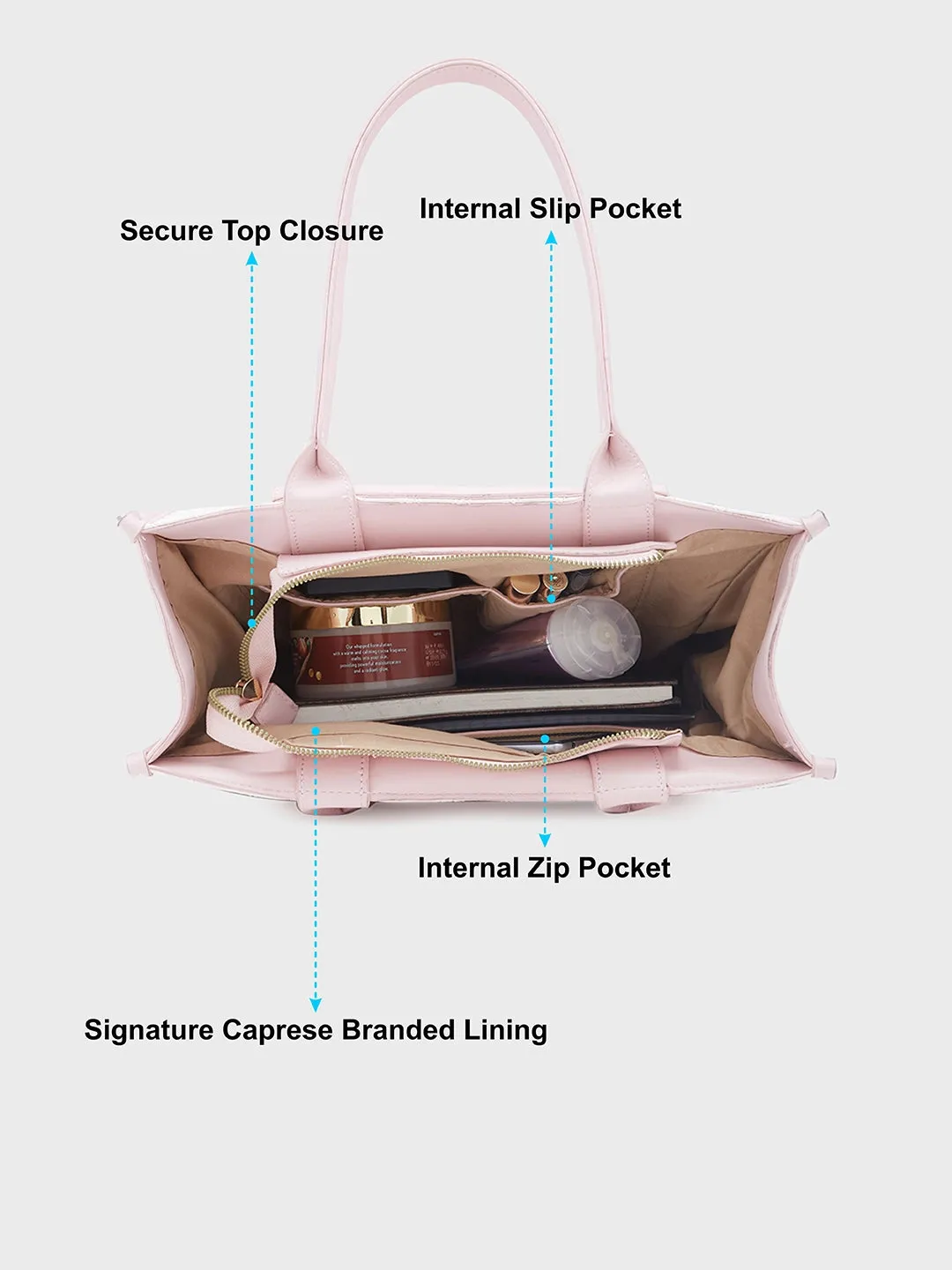 Caprese Josie Tote Large Blush