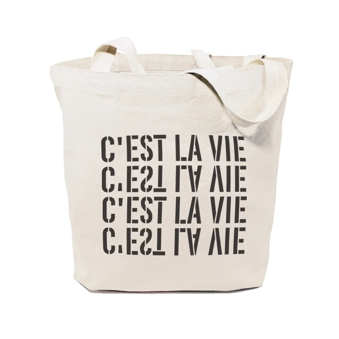 C'est La Vie Cotton Canvas Tote Bag by The Cotton & Canvas Co.