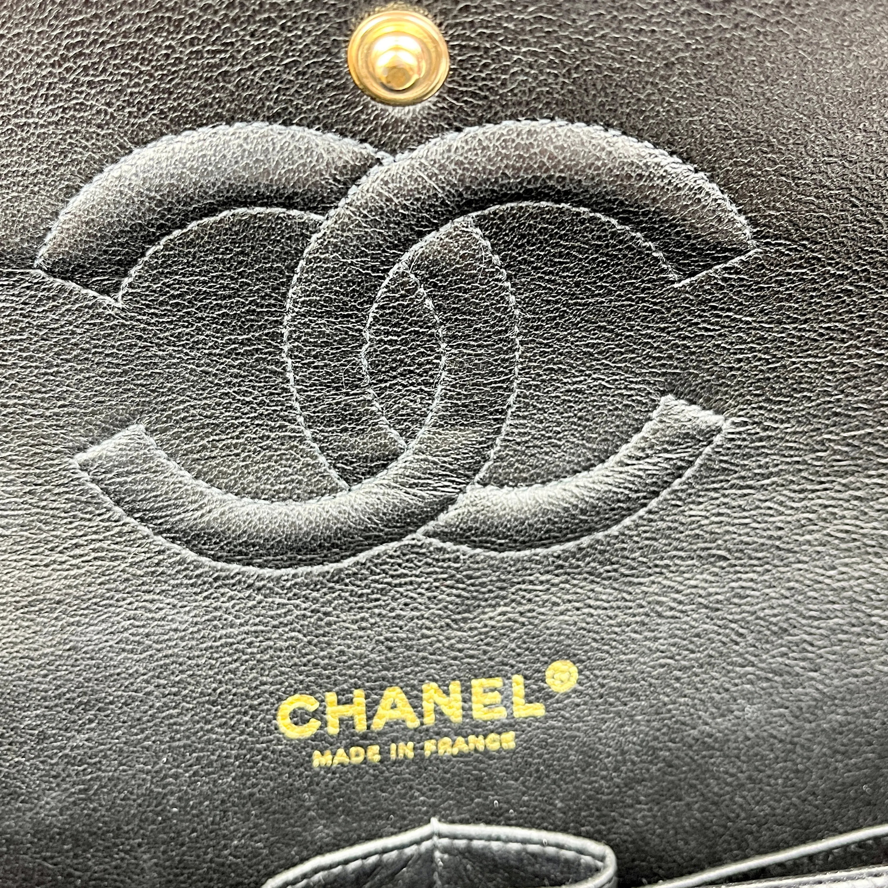 Chanel Classic Caviar Flap Bag, Black/Gold Hardware