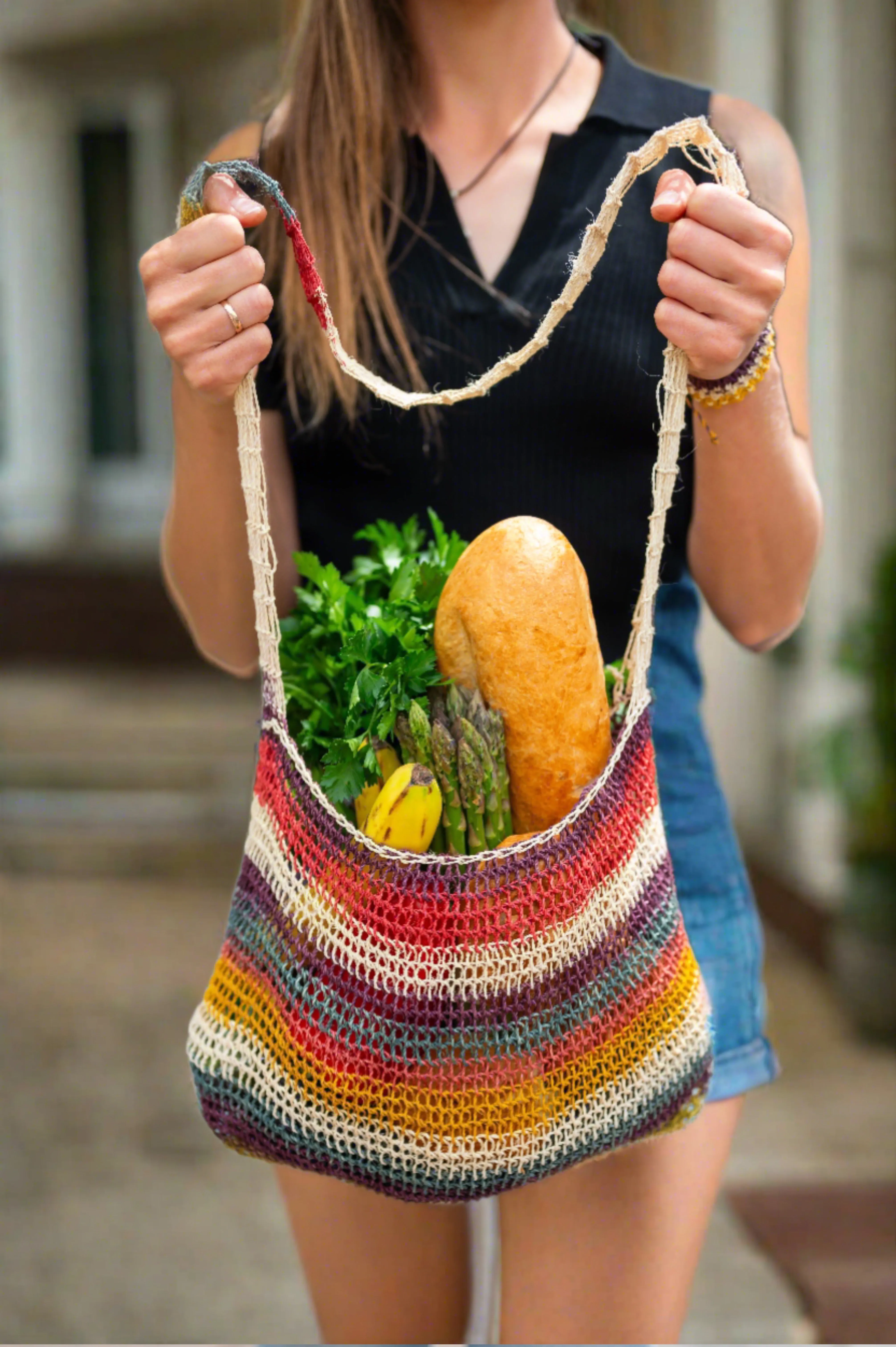 Chigra Amazon Jungle Essence handcrafted tote bag by Huaorani