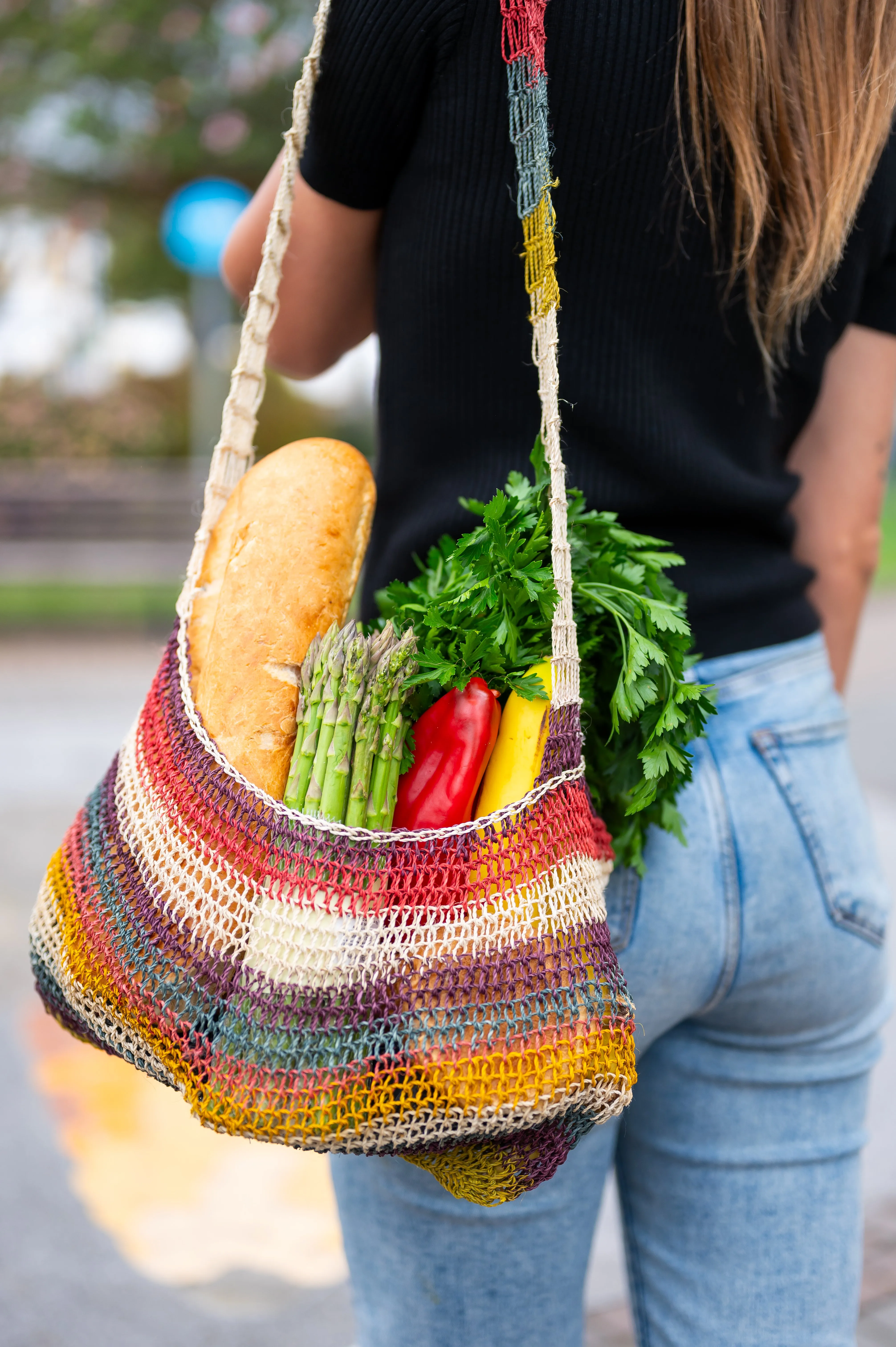 Chigra Amazon Jungle Essence handcrafted tote bag by Huaorani