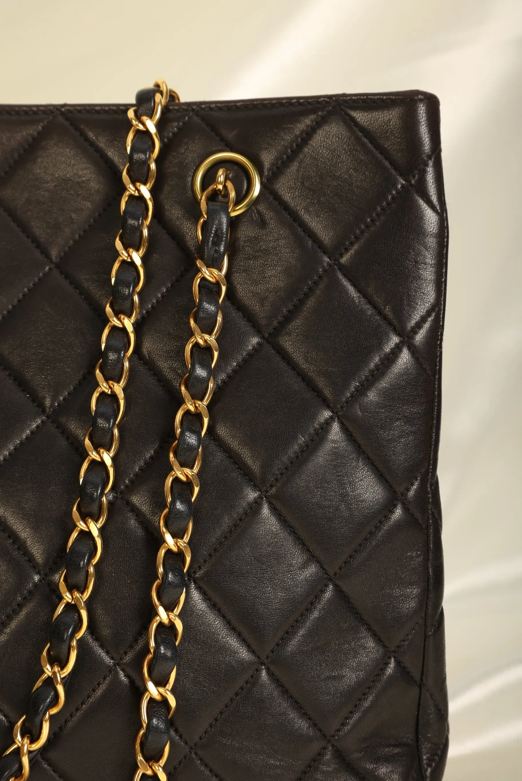 CL Lambskin Turnlock Chain Tote