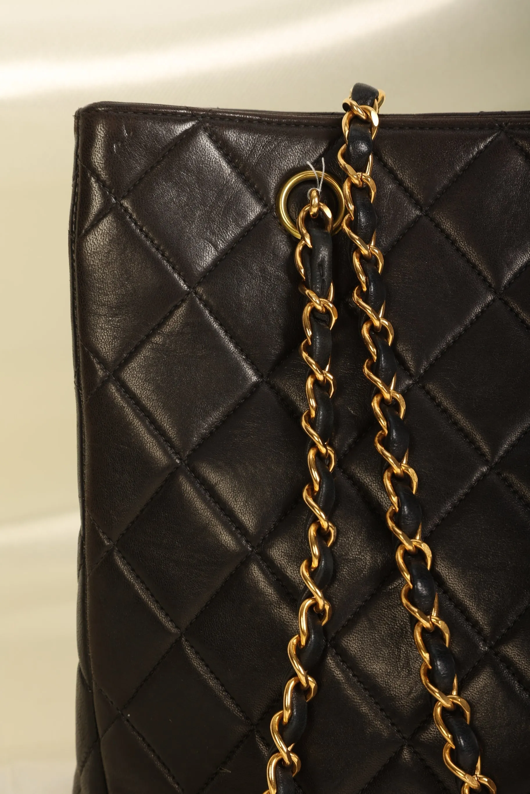CL Lambskin Turnlock Chain Tote
