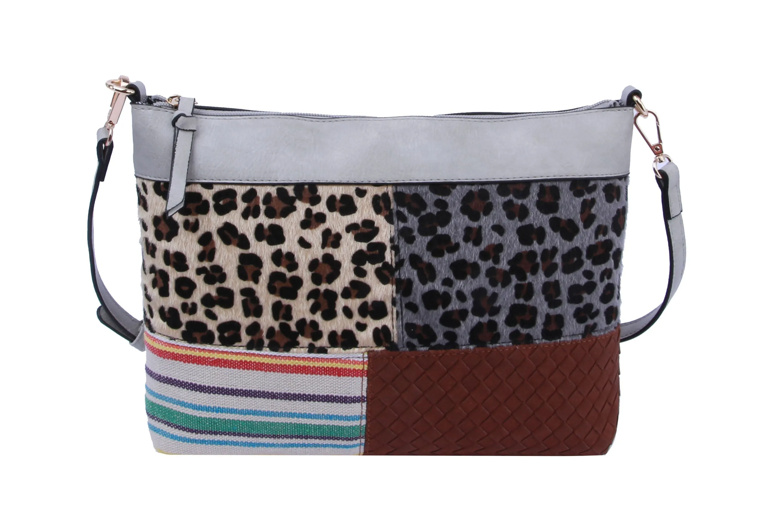 Cow Leo Printed Crossbody Shoulder Handbag by hfstylish