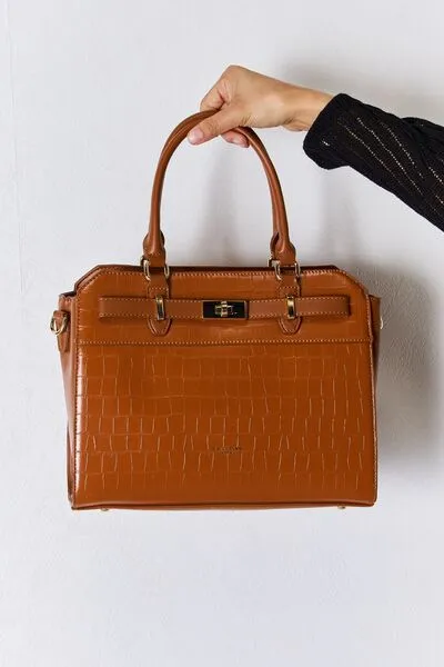 DAVID JONES Texture PU Leather Handbag