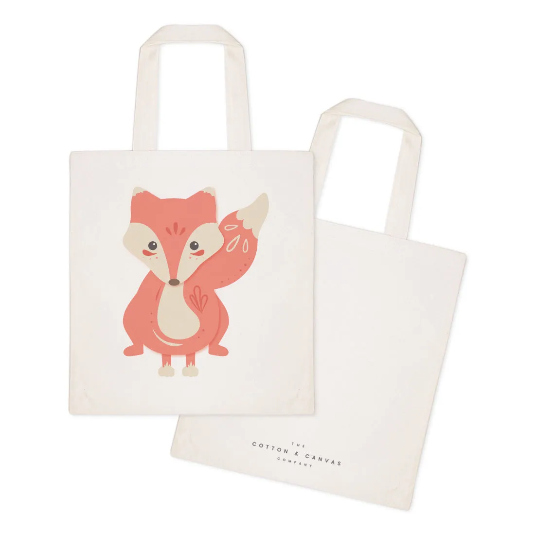 Fox Cotton Canvas Tote Bag by The Cotton & Canvas Co.