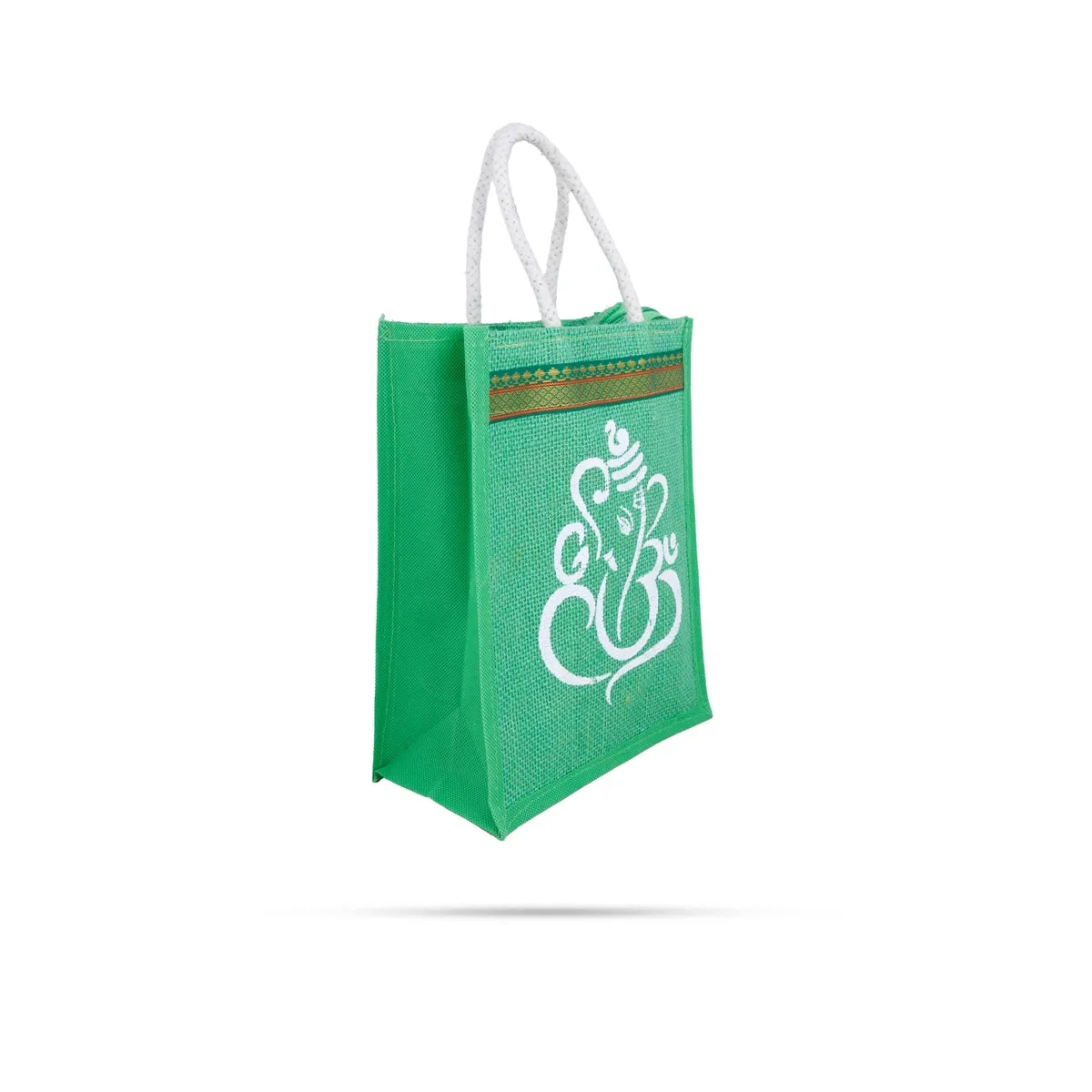 Jute Bag with Zip - 10 x 7 Inches | Handbag/ Tote Bag for Women/ Assorted Colours
