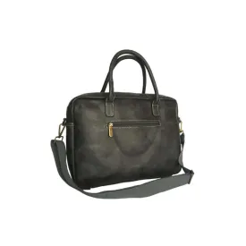 Large Capacity Pu Leather With Flowers Details Handbag -B82116 Grey