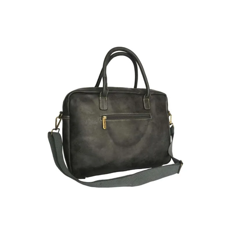 Large Capacity Pu Leather With Flowers Details Handbag -B82116 Grey