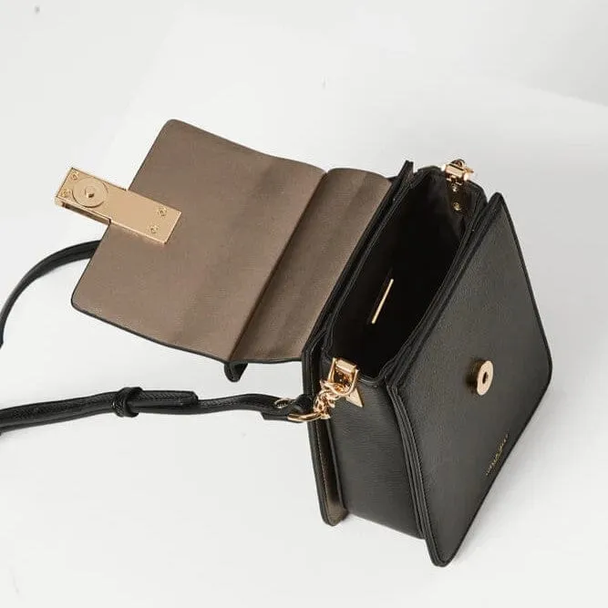 Luella Grey Tasmin Phone Crossbody Bag in Black
