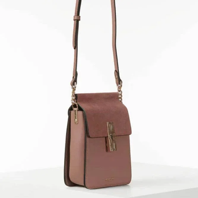 Luella Grey Tasmin Phone Crossbody Bag in Rose