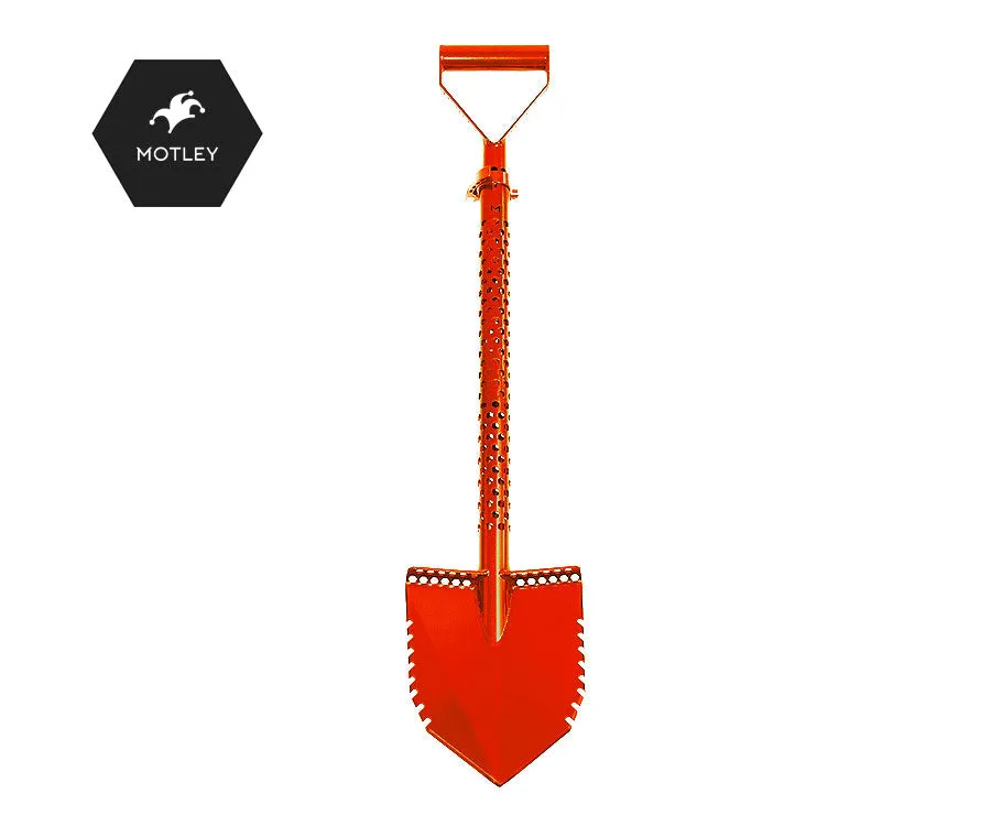 Motley Forest Shovel Double Serrated (Red) | LMS Metal Detecting
