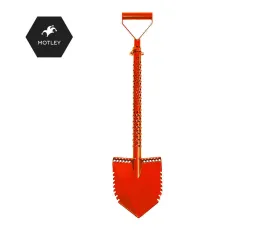 Motley Forest Shovel Double Serrated (Red) | LMS Metal Detecting