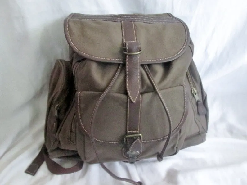 NEW Vegan BACKPACK TOTE Shoulder Rucksack Travel BAG Daytripper BROWN XL