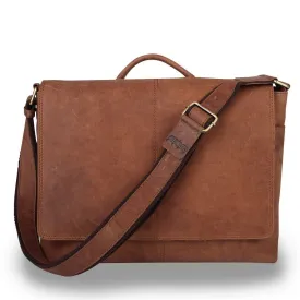 Parker Vintage Leather iLaptop Bag (Suede Touch)
