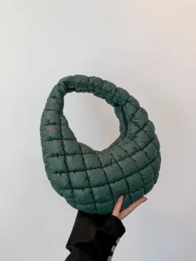 Quilted Shoulder Bag - Puffy Handbag