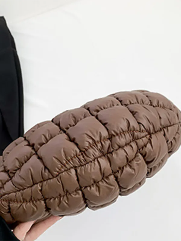 Quilted Shoulder Bag - Puffy Handbag