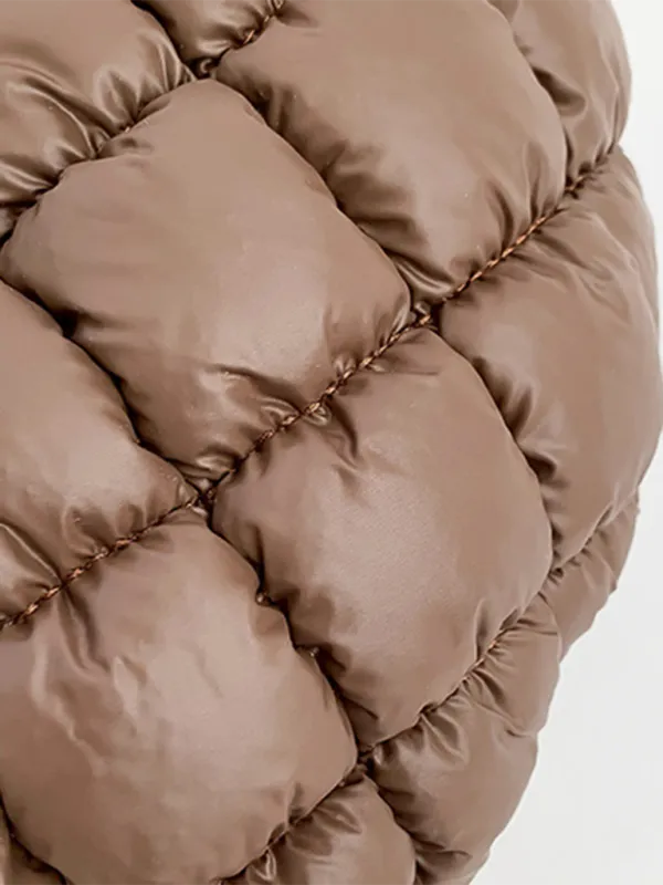 Quilted Shoulder Bag - Puffy Handbag