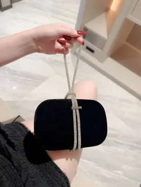 Rhinestone Chain Dinner Bag