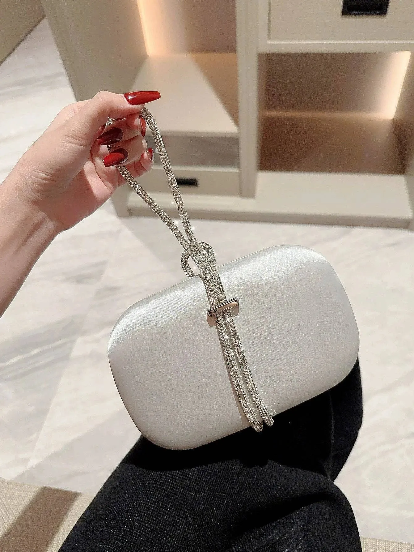 Rhinestone Chain Dinner Bag