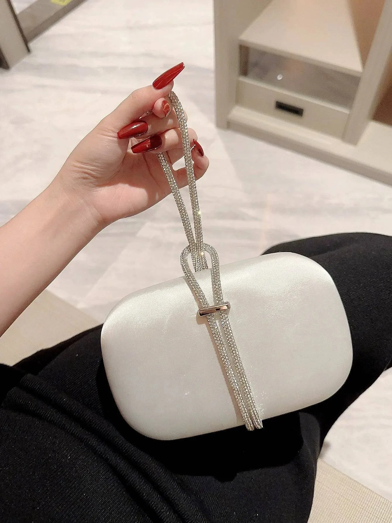 Rhinestone Chain Dinner Bag