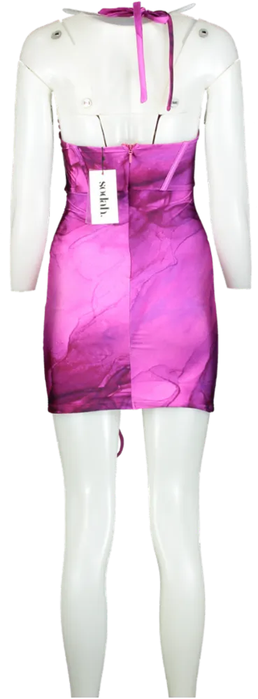 Sodah London Pink Sleeveless Mini Dress UK 10