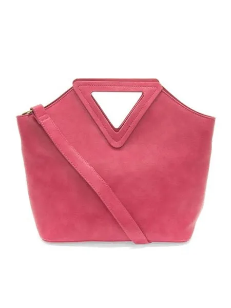 Sophie Triangle Handle Bag - L8167-76  -  Women's  HOT PINK