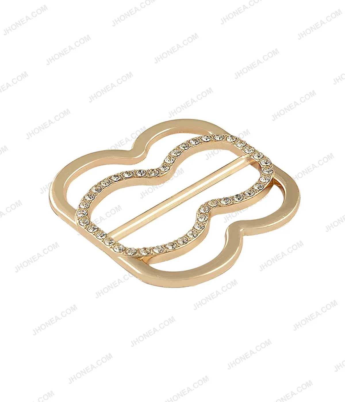 Sparkling Diamond Sliding Belt Buckle for Ladies