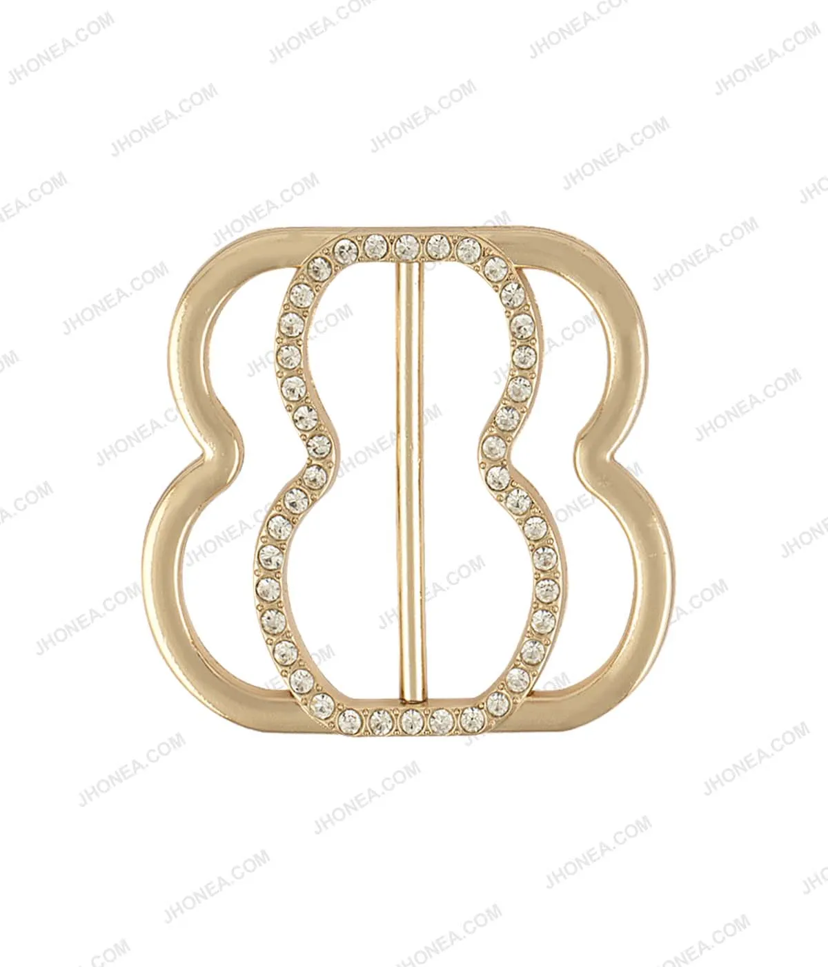 Sparkling Diamond Sliding Belt Buckle for Ladies