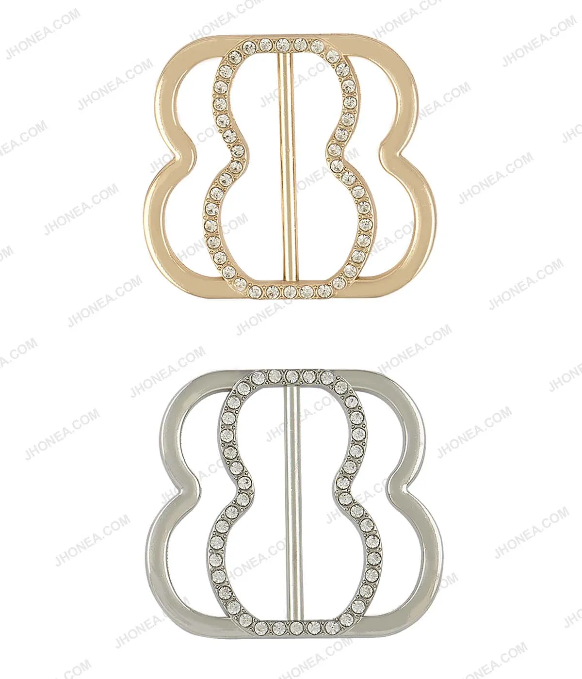 Sparkling Diamond Sliding Belt Buckle for Ladies