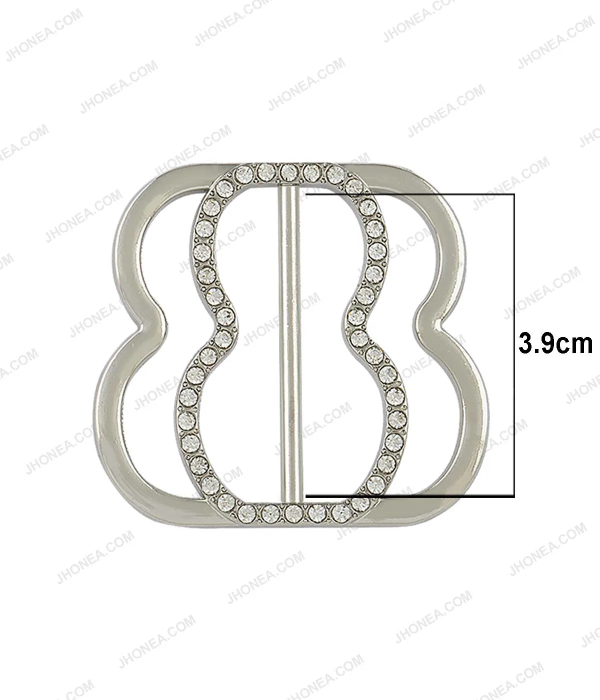 Sparkling Diamond Sliding Belt Buckle for Ladies
