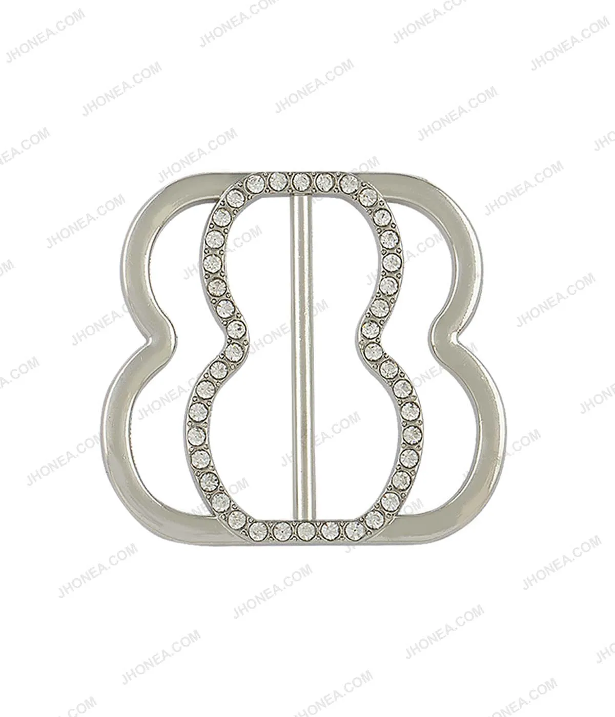 Sparkling Diamond Sliding Belt Buckle for Ladies