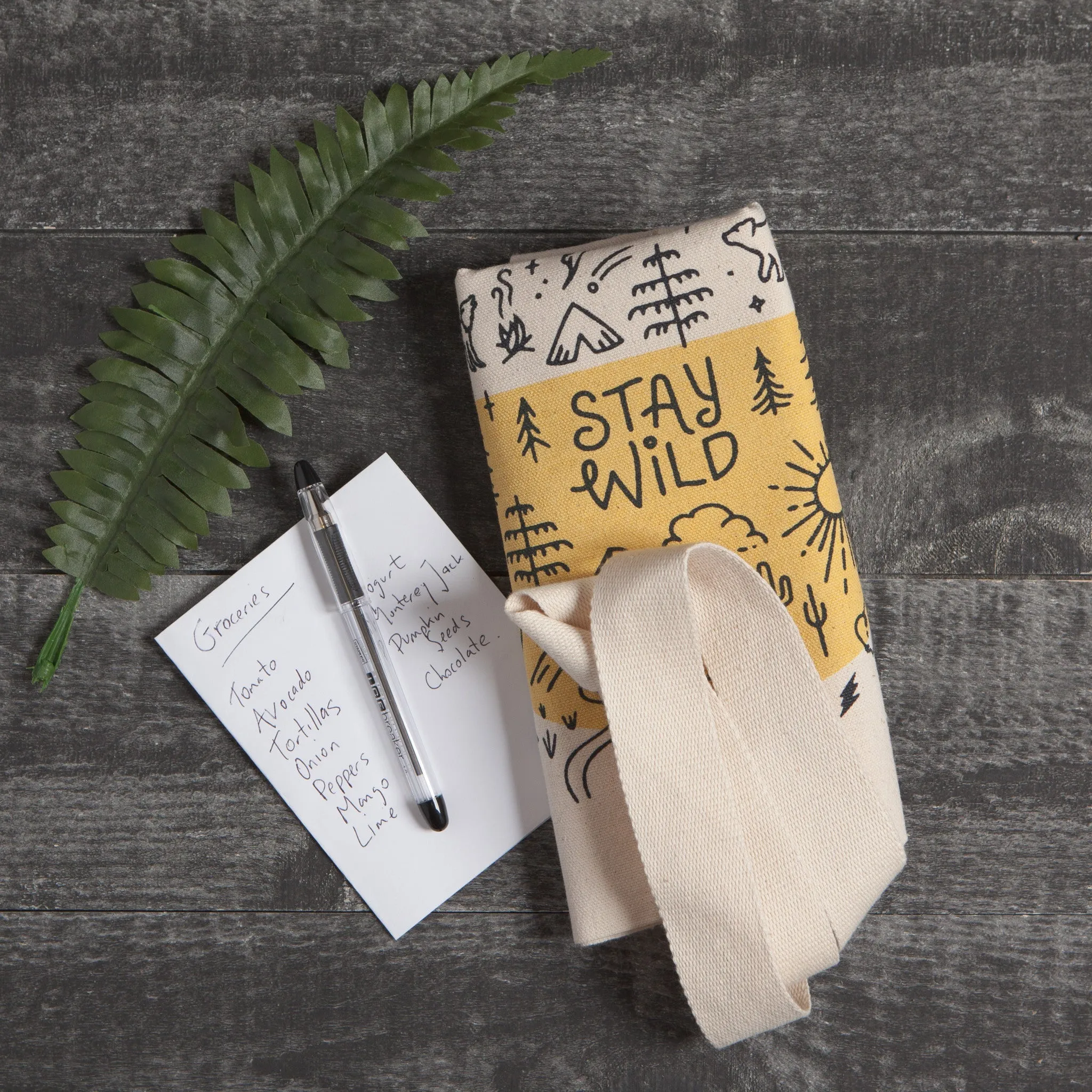 Stay Wild - Cotton Tote Bag by Danica
