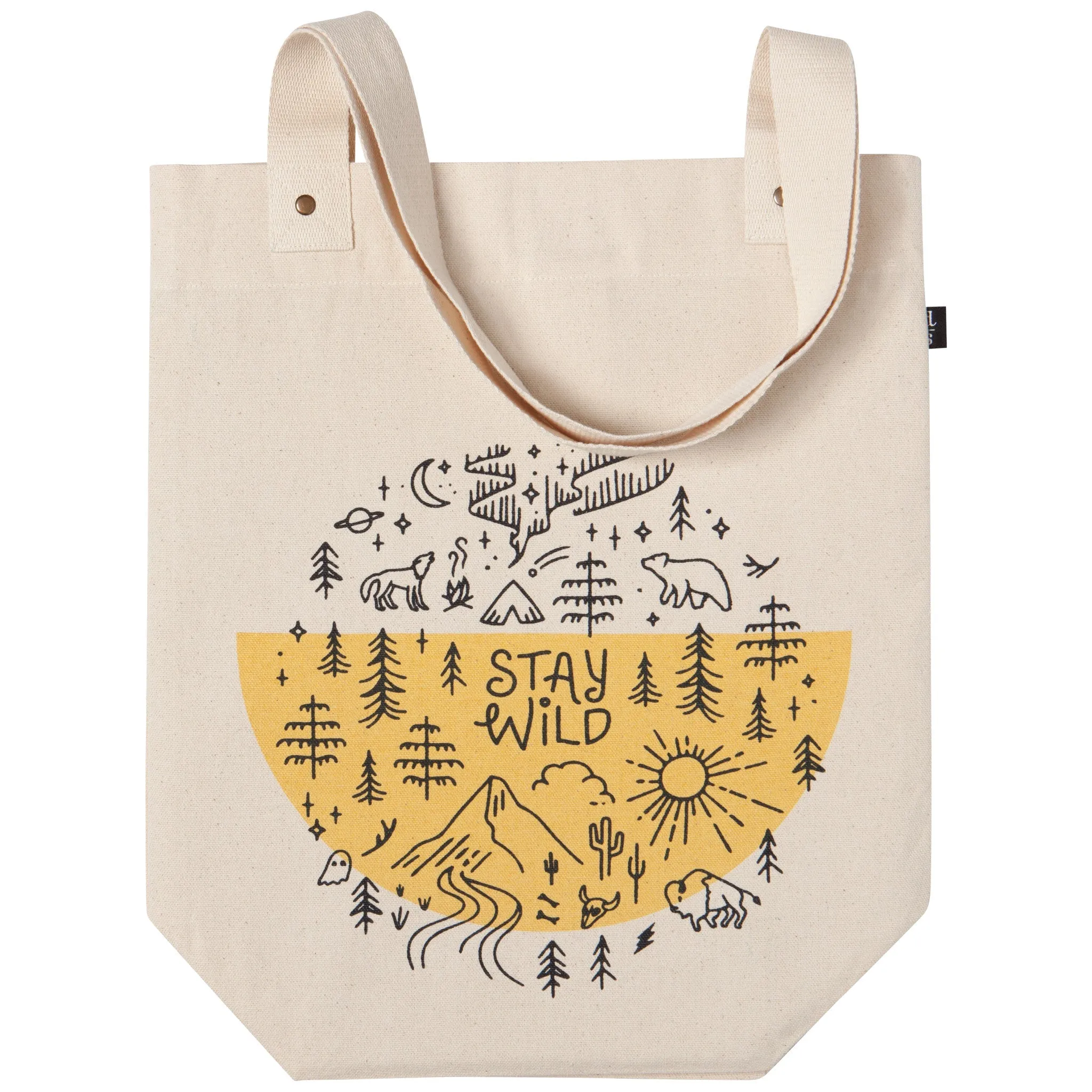 Stay Wild - Cotton Tote Bag by Danica