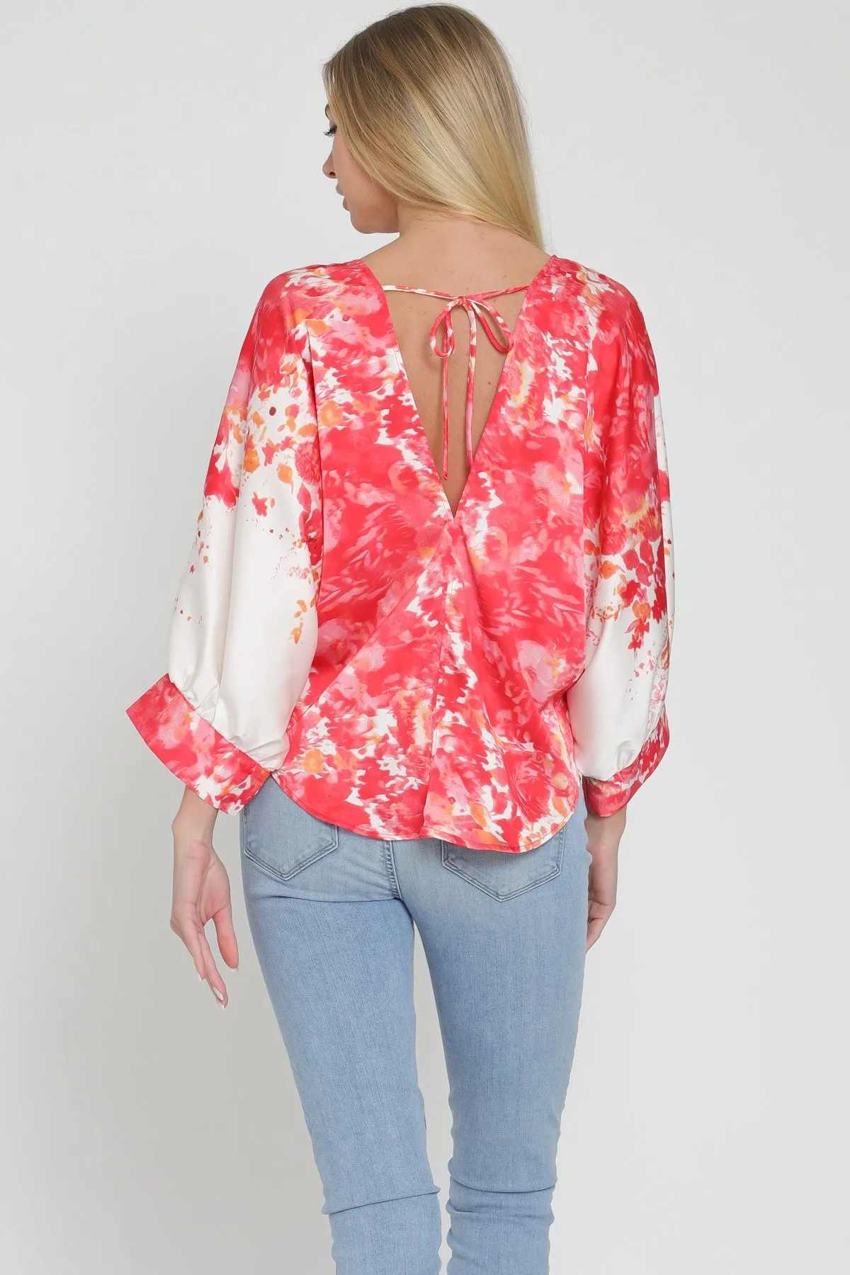 Sunset Tie Front Top