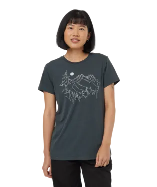 Ten Tree Ladies Forest River Green/Vintage White Mountain Fields Tshirt