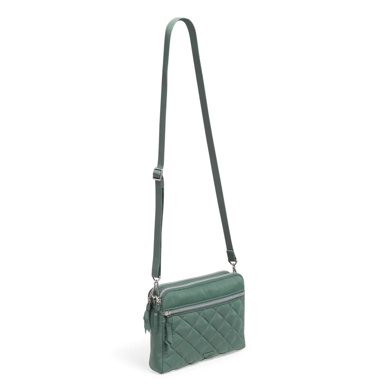 Triple Compartment Crossbody - Olive Leaf