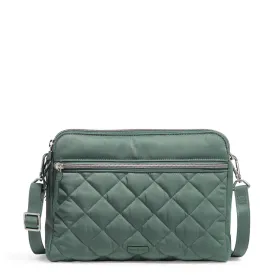 Triple Compartment Crossbody - Olive Leaf