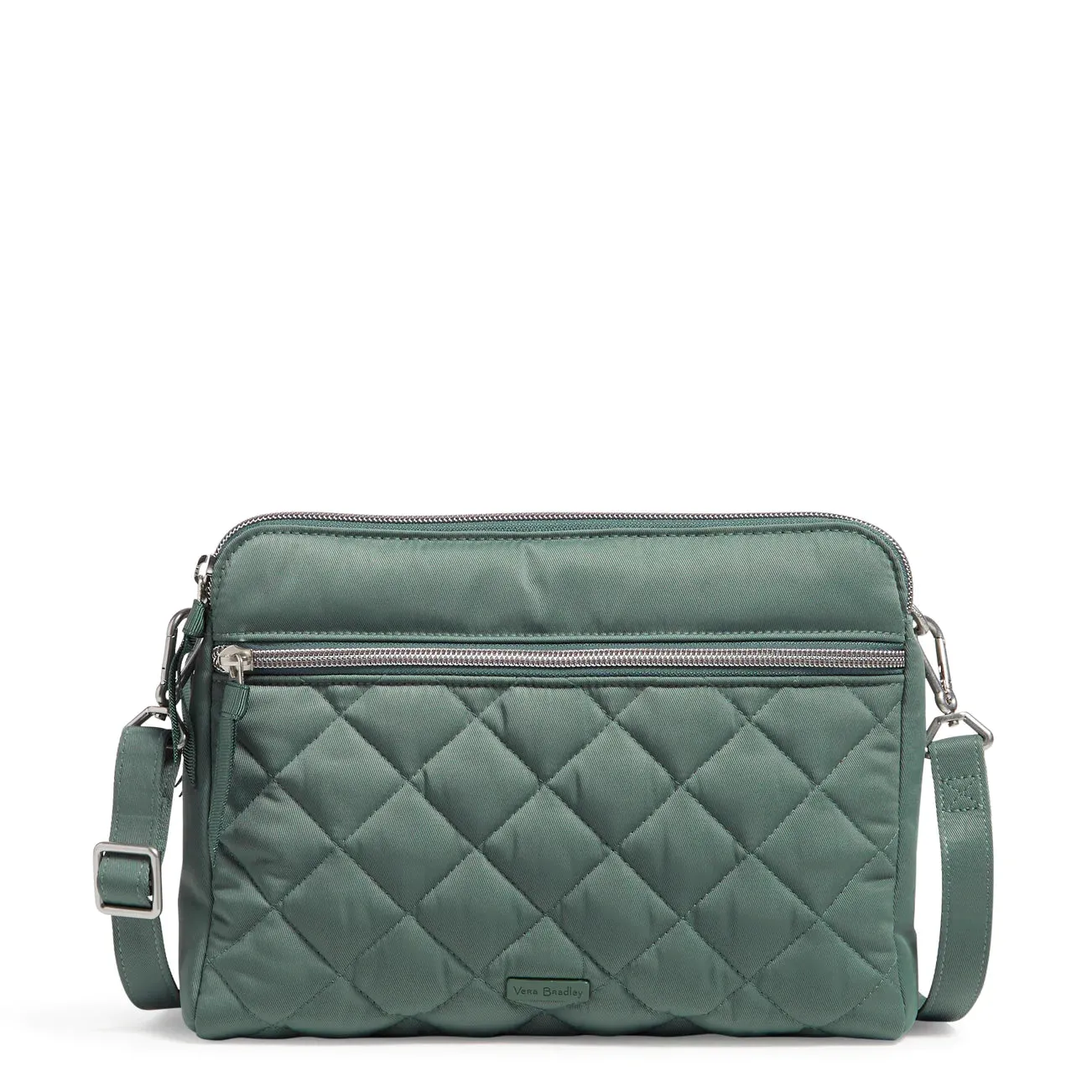 Triple Compartment Crossbody - Olive Leaf