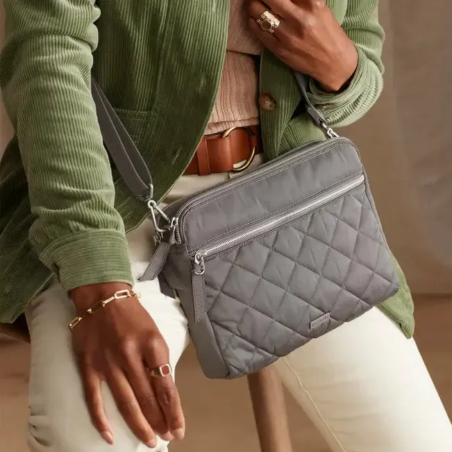 Triple Compartment Crossbody - Shadow Gray