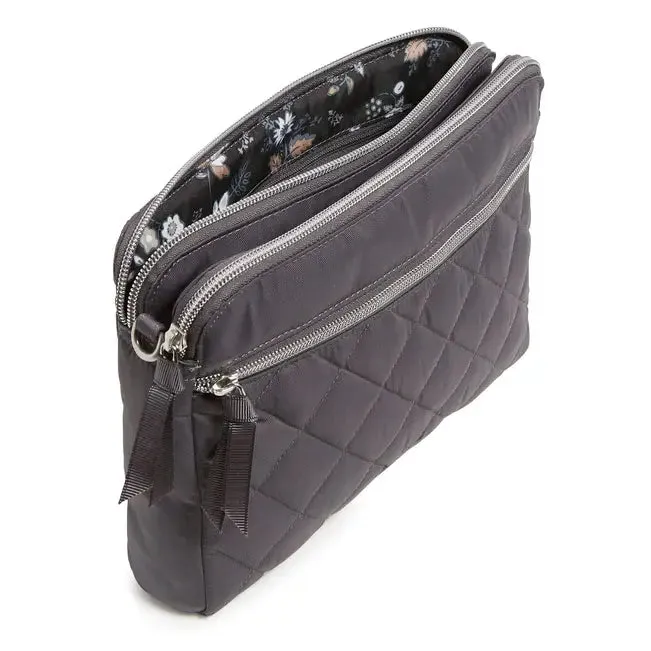 Triple Compartment Crossbody - Shadow Gray
