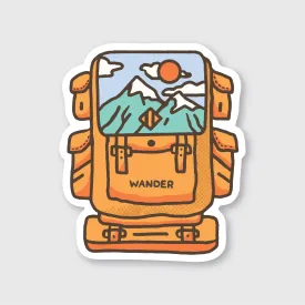 Wander Backpack Sticker