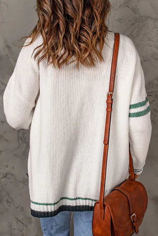 Weekend Errands Button Pocketed Cardigan
