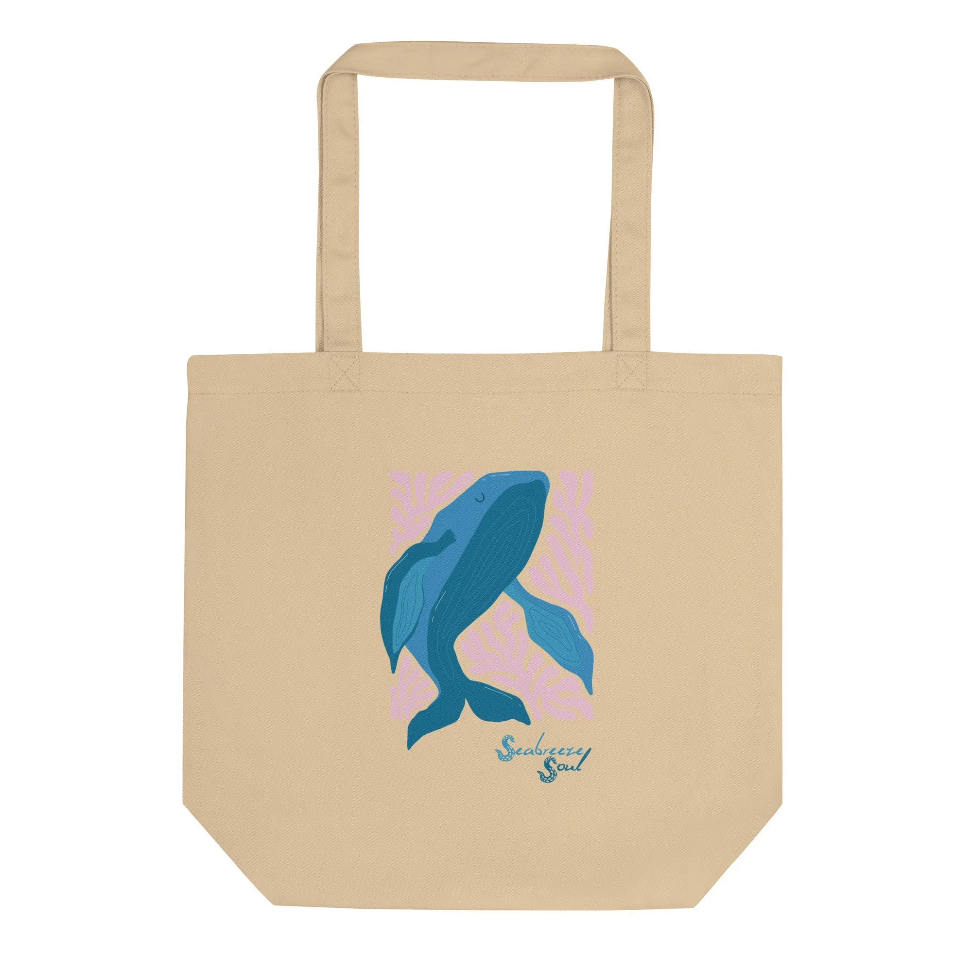 Wise Whale Eco Tote Bag ~ Seabreeze Soul
