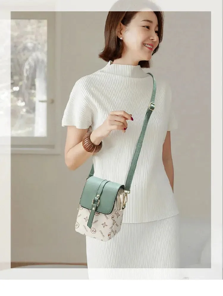 women's handbags Letter Pattern Women's Small Square Bag Fashion Versatile One Shoulder Crossbody Bag Trendy Mini Phone Bag Women Handbags Sac